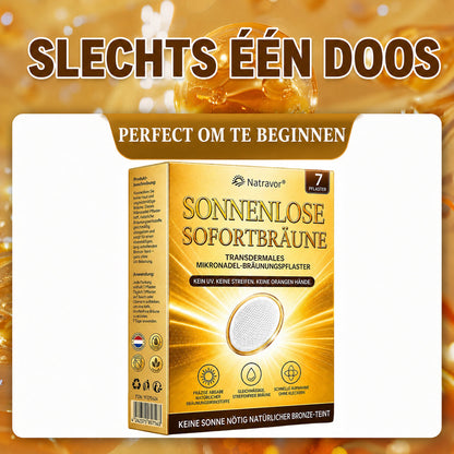 ⭐ 𝗡𝗮𝘁𝗿𝗮𝘃𝗼𝗿® Micronaald-bruiningspatch: Natuurlijke bronzen glow zonder UV & DHA
