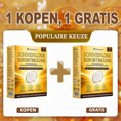 ⭐ 𝗡𝗮𝘁𝗿𝗮𝘃𝗼𝗿® Micronaald-bruiningspatch: Natuurlijke bronzen glow zonder UV & DHA