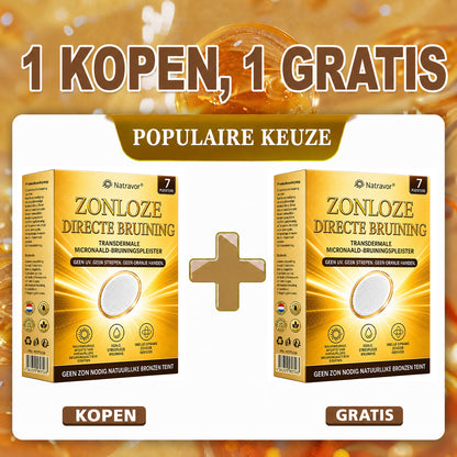 ⭐ 𝗡𝗮𝘁𝗿𝗮𝘃𝗼𝗿® Micronaald-bruiningspatch: Natuurlijke bronzen glow zonder UV & DHA